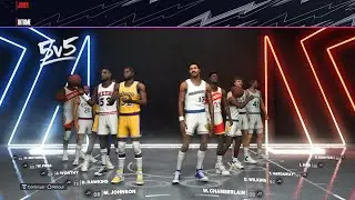 NBA legend in a 5 VS 5 match on NBA 2K24 Black Mamba Edition