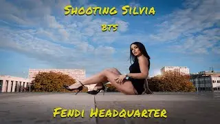 Shooting Silvia BTS Fendi Headquarter with sony a7iv godox ad300 pro insta360 x3 insta360 go3