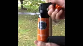 UDAP Bear Spray test into the wind