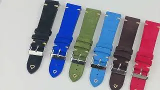 Suede Leather Watch Strap 18mm 19mm 20mm 21mm 22mm 24mm Gre