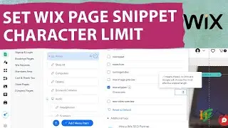 How to Set Character Limit for Wix Page Meta Description for Search & AI Results | max-snippet