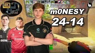 🔥m0NESY (24-14) w/b1t/Heavygod vs molodoy | avg 3.2K ELO | Mirage POV | Aug 24, 2026