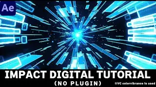 【After Effects】Impact Digital Hit Effect Tutorial【Explosion】【Game VFX】【particle】【flare】【No Plugins】