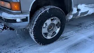Hercules Avalanche snow tire review 1999 Chevy Suburban plow rig