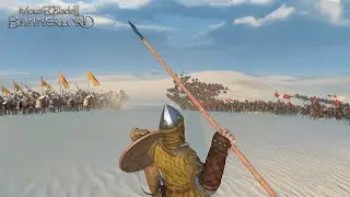 Vlandian Banner Knight(500) vs Aserai Vanguard Faris(500) - Mount & Blade II: Bannerlord
