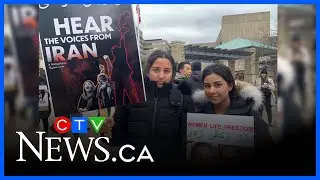 Local Iranian community hold solidarity rally