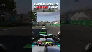 CAPITALISING ON A MISTAKE AHEAD 👍 #f1 #f124 #f1game #formula1 #racing #overtake