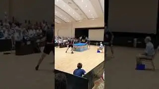 Jean Michel Saive (Belgium) vs Ding Yi (Austria)