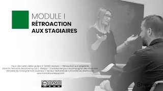 Module I   Rétroaction aux stagiaires