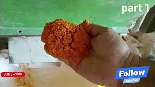Grinding process of pure haldi