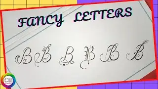 Calligraphy | How to draw English Fancy Letters | Hand Lettering | Swirl Letters | B Tattoo Design
