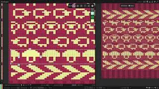 What's in a cable? Abstracting Knitting Design Elements with Blended Raster/Vector Primitives