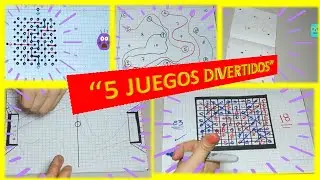👍🥳✍📜¡¡¡5 JUEGOS DIVERTIDOS PARA JUGAR EN PAPEL!!!📜✍🥳👍