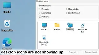 How to fix desktop icons not showing in windows 10 & 11