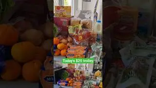 Today&rsquo;s $25 trolley from Lighthouse, Loganholme (Brisbane) 🛒 #cheapgroceries