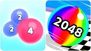 Melty Bubble 2048 vs Ball Run 2048 - (Max Level, Mobile Games), All Levels