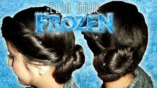 Frozen Elsa's Coronation Twisted Up-Do Hairstyle Tutorial