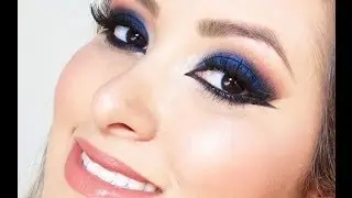 Maquiagem Azul Marinho com Toque Avermelhado ჱܓ ~ Extravaganza por Van Almeida