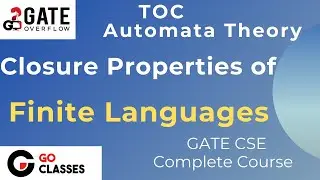 Closure Properties of Finite Languages | Theory of Computation