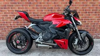   Ducati Streetfighter V2 (Red) walkaround with engine sound for sale 