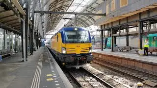 Arrival of NS vectron with IC from Berlin at Amsterdam Central, NL 13/05/21 [4K60]