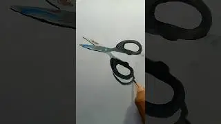 3d a Scissors drawing//#shorts #short #3ddrawing