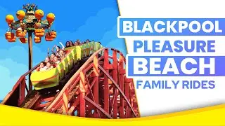 Blackpool Pleasure Beach Family Rides | Blackpool Nickelodeon Land (4K)