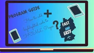 HOW TO ADD TABULATED CODE TO HTML PAGES | PROGRAM GUIDE