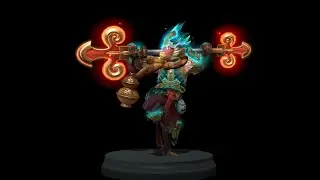 Red Staff of Gunyu - 10th Anniversary Dota 2