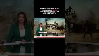 ISRAEL ANNOUNCES BLOCKADE ON GAZA | Israel-Hamas War  #politics #news #shorts #palestine #israel