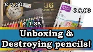Unboxing and destroying Derwent, Craft Sensations and Grafix coloured pencils! | Art by Sabrina