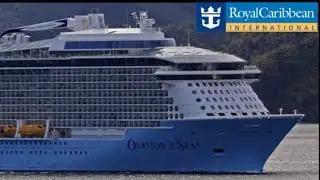 The mega OVATION of the seas🛳️ leaves port of Tauranga🇳🇿 2025