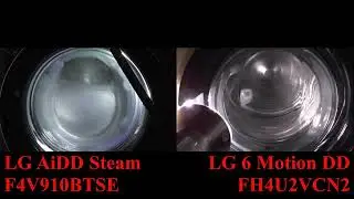 LG AiDD Steam F4V910BTSE vs LG 6 Motion DD FH4U2VCN2 Empty Spin cycle spin race