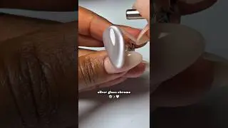 chrome glass nails tutorial ✨🤍 #nailtutorial #cateyenails #nailart #chromenails #simplenails #nails