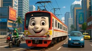 🚂 Naik Kereta Api Tut Tut Tut – Lagu Anak Indonesia 3D Lucu & Edukatif | Animasi Kereta Api KAI