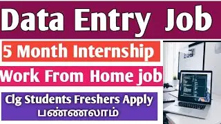 Data Entry Job | Work From Home | Fresher Eligible