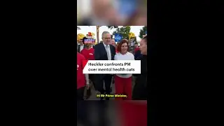 Heckler confronts PM over mental health cuts