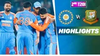 🇮🇳India vs Bangladesh 2nd T20 Match Highlights 2024||🔥Nitish Reddy Smash🥵74 Run🥶