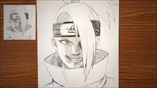 How to Draw Deidara Akatsuki (Naruto) | Detailed Anime Drawing Tutorial & Speedpaint