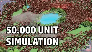Turns out our map is too small for 50k units.