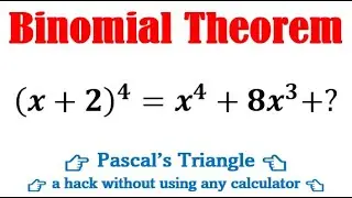 Expand (x+2)^4 by using Pascal's triangle