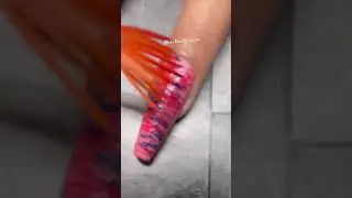 Fan brush nails art #ytshorts #nailstylist #naildesign