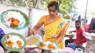 Cheapest Roadside Unlimited Meals | Indian Street food | #Streetfood