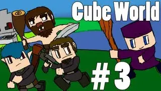 Cube World (Alpha) Co-op w/ Mischief & The Party Crew Part 3 - Sheepy