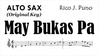 May Bukas Pa Alto Sax Sheet Music Backing Track Play Along Partitura Rico J Puno