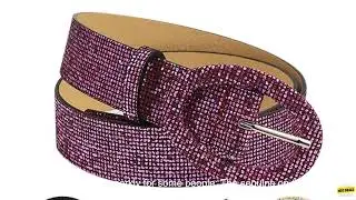 1005005338049702 Fashion Shiny Sequins Ladies Waist Belt Square Pin Buckle Belts For Wo