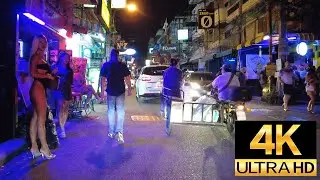 Pattaya 4K Ride Soi Bua Khao, Soi 6, Walking Street, Soi Chaiyapoon, Dec 2021.