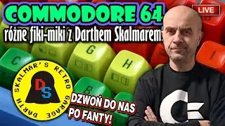 🔴 #COMMODORE 64 LIVE - GRY Z KASET, DYSKIETEK I INNE CIEKAWE AKCJE Z DARTHEM SKALMAREM! 👀🫣