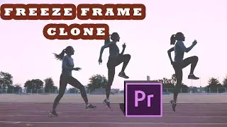 FREEZE FRAME clone trail effect in premiere pro (Tutorial)