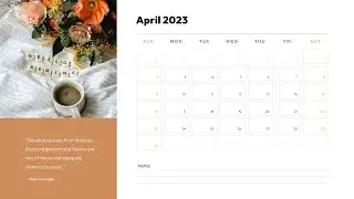 2023 Calendar Template for Google Slides and PowerPoint Free Download